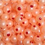 TROUTBEADS® Blood Dot Eggs Peach Roe