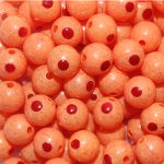 TROUTBEADS® Blood Dot Eggs Orange Pearl