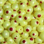 TROUTBEADS® Blood Dot Eggs Chartreuse Pearl