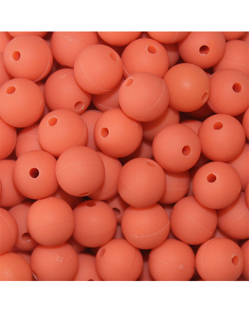 Mad River Dubbing Company 8mm Tangerine Matte Glow Beads For Trout, Steelhead & Salmon Fishing